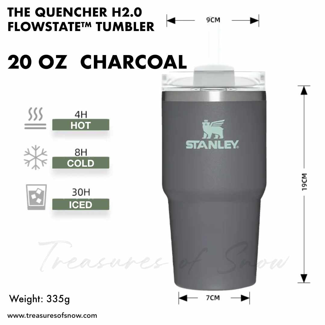 Stanley Adventure Quencher 20 oz. Travel Tumbler, Coal