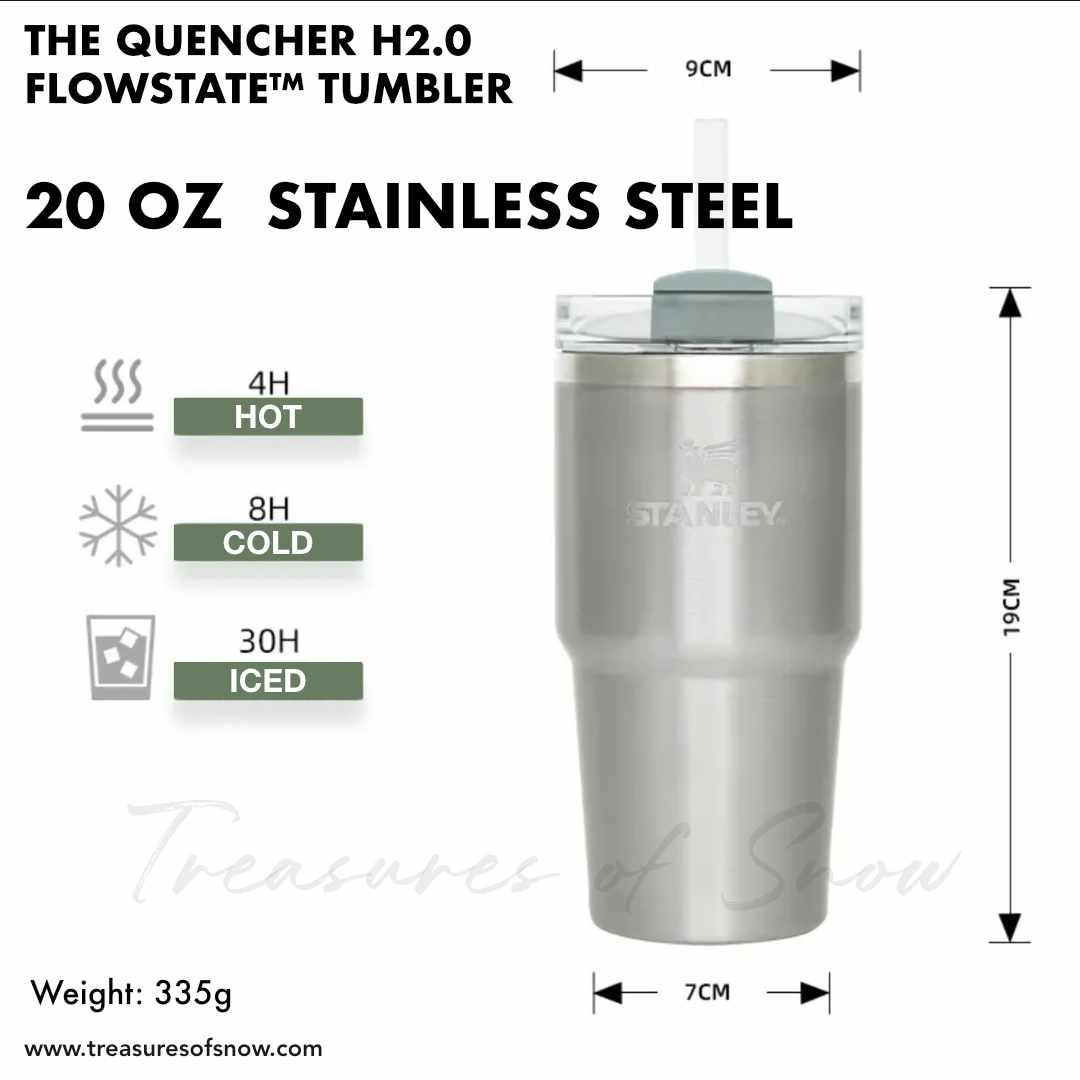 Stanley 20 oz Stainless Steel H2.0 Flowstate Quencher Tumbler Dusk